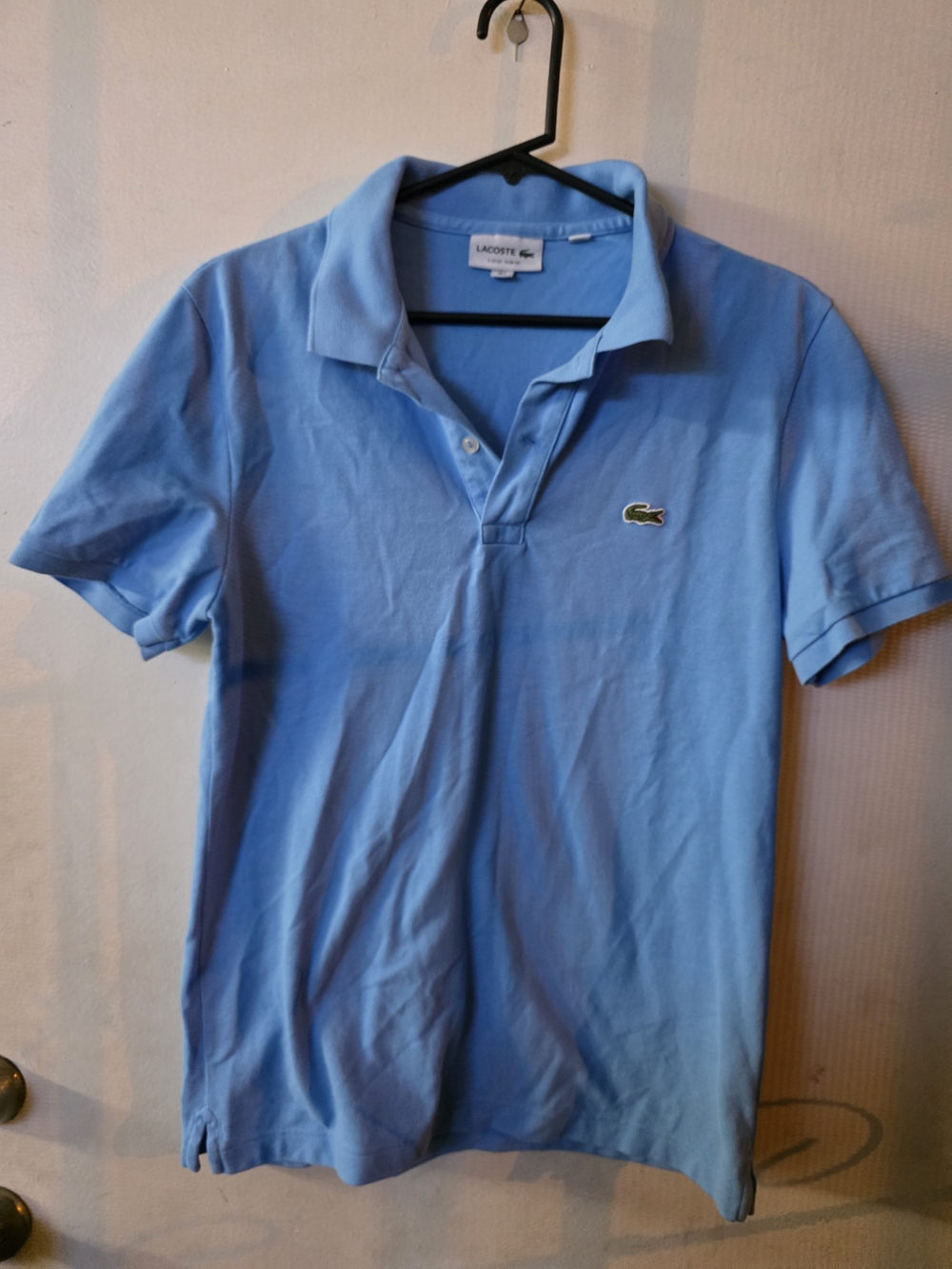 Lacoste Men's Sky Blue Pique Polo